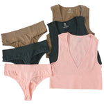 Sexy Women Bra Set Seamless Underwear High Waist Thongs Fashion Bralette Ribbed Tops Brassiere Basic Crop Top Female Lingerie