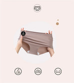 5PCS Seamless Mulberry Silk Underwear Ultral Thin Women's Panties Sexy High Elastic Invisible Briefs Soft Underpants Lingerie