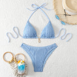 Sexy Blue White Yellow Strings Bikini 2026 Women Swimsuit Female Swimwear Thong Bikinis Set Brazilian Beach Bathing Suit Biquini