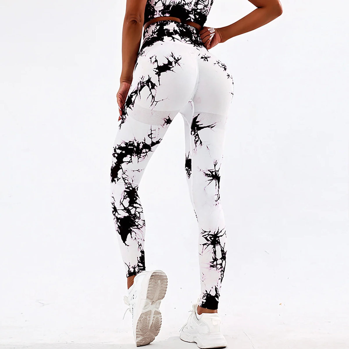 CZGUKE New Tie Dye Yoga Pants Sport Leggings Women Seamless High Waist Push Up Woman Tights Fitness Workout Leggins Gym Clothing