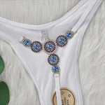 DEKA Extreme Mini Micro String Diamond Bikini Set Women Thong Swimsuit Female Triangle Swimwear Two Pieces Bikini Halter Bathing