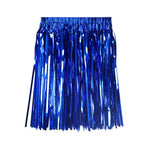 Bright Colors Beach Dance Skirt Hawaii Skirt Elastic Mid-rise Adults Kids Mini Skirt Rain Fringe Tassels Adjustable Curtain