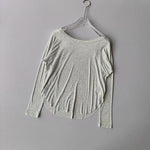 Women's yoga sports T-shirt, Modal ribbed yoga long sleeved outdoor sports loose top slimming yoga T-shirt cover