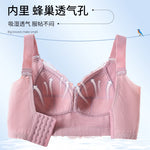 Womens Full Coverage Lace Push Up Bra Wireless Large Size Anti-sagging Underwear Female Lingerie 34 36 38 40 42 44 48 50 C D E