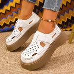 Comfortable Hollow Out Retro Thick Heel Mary Jane Single Shoes for Women Breathable Spring Summer Autumn New Style Size 35-41