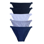 5Pcs/Set Cotton Panties Women Low Rise Briefs Solid Color Underwear Comfort Breathable Underpants M-XL Sexy Lingerie