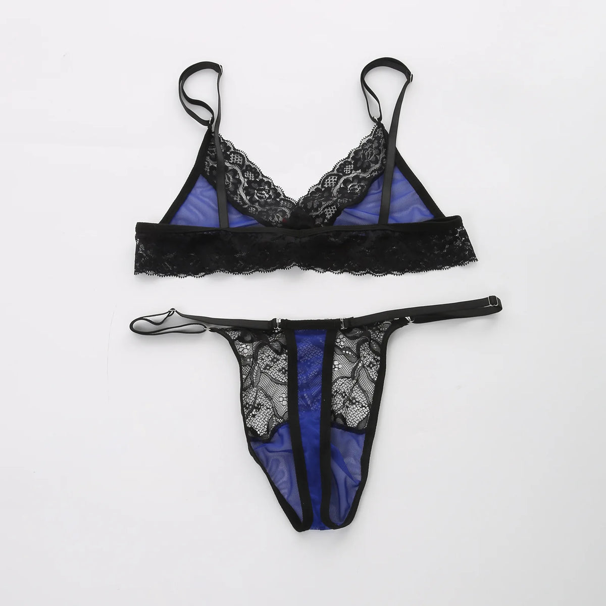 European and American men's sexy lace bra and panties temptation suit transvestite suit