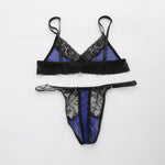 European and American men's sexy lace bra and panties temptation suit transvestite suit