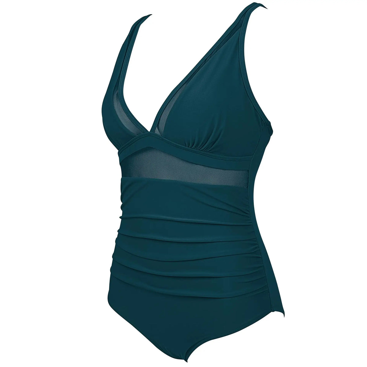 2024 Sexy One Piece Swimsuit Women Mesh Strappy Plunge Swimwear Tummy Control Bathing Suits Beach Wear Monokini Swimming Suit