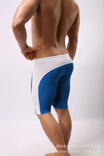 Men's Swimming Trunks Fitness Shorts Casaul Beach Vaction Style For Man Color Blocked Drawstring Elastic Waist Beach Shorts KD14