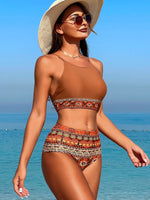 Tribal Print Bikini 2024 Brazilian Biquini Two Pieces Swimsuit Women High Waist Bathing Suit Swimwear Female Summer Beach Wear