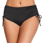 Bathing Suit Board Shorts Women Swim Shorts V Cut Drawstring Bikini Swimsuit Bottom Adjustable Ruched Side Boyshorts