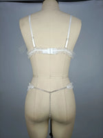 Valentine's Day Sexy Temptation Lingerie Set - Metal Breast-exposing Open Crotch Passionate Temptation Uniformsexy bras