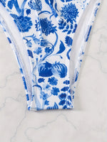 ZTVitality Sexy Print Bikini Set 2024 New Arrival Padded Bra Bandage Strapless Swimsuit Women Swimwear Summer Beachwear Biquini