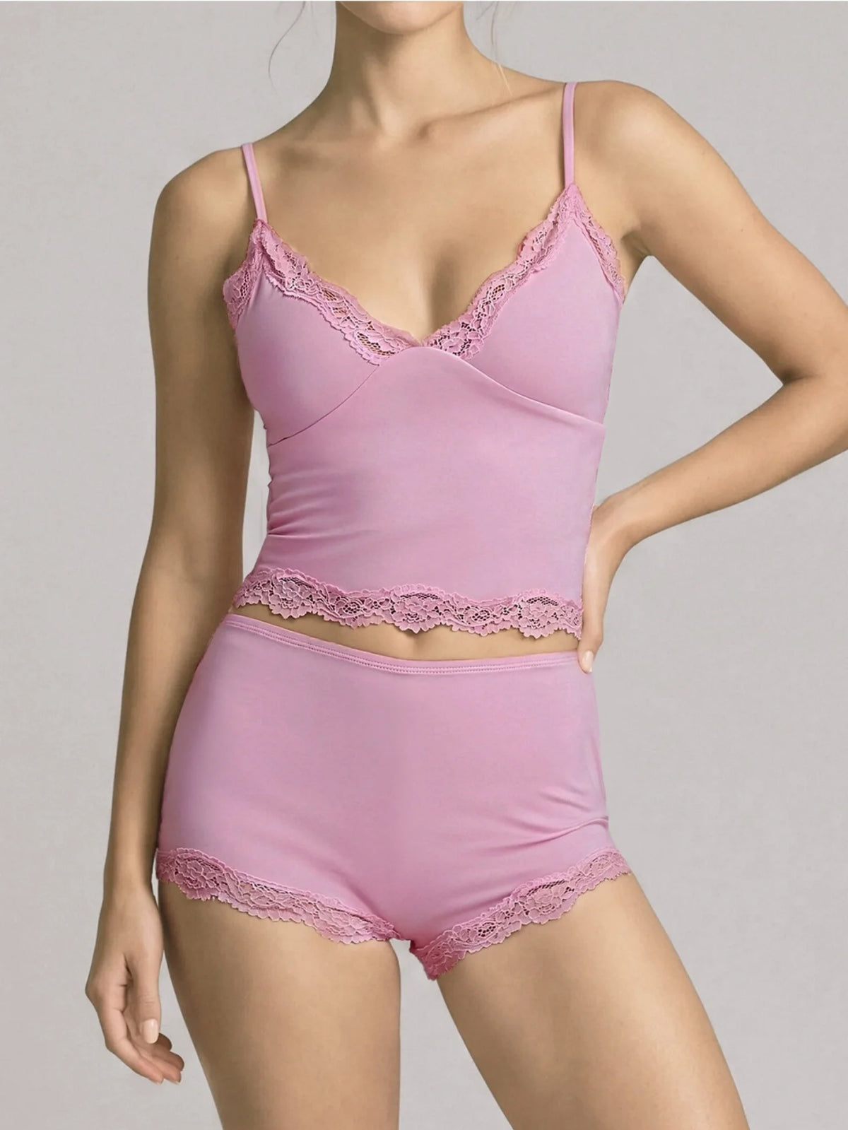 Lace V-neck Camisole Yoga Sets Women Black Hanging Neck Sports Tank Top Sportswear Gym Clothing High Waist Shorts Fitness Suits