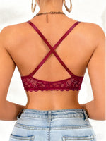 1Pcs Lace Butterfly Women's Sexy Bras French Front Closure Push up Bra Non-Padded Comfortable Versatile Back Design Top
