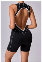 Yoga Jumpsuit Summer Short Sleeveless Sports Wear Gym Fitness Sports Bodysuit Women Dance Running Workout Clothes Yoga Jumpsuit