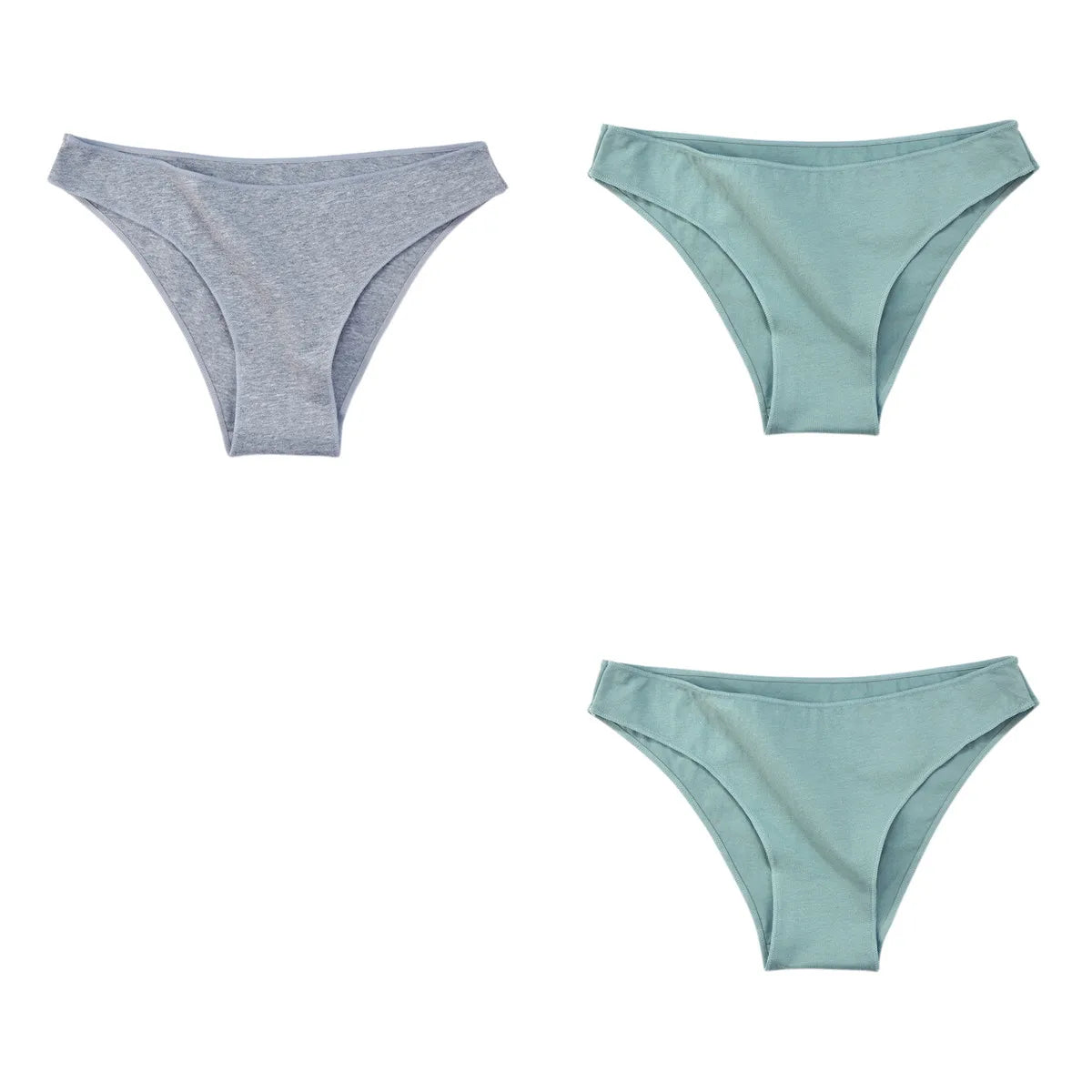 3Pcs/Set Women's Cotton Briefs Underwear Female Underpants Low Rise Underwear Sexy Lingerie Soft High Cut Panties
