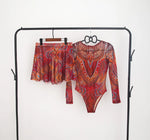 New Long Sleeve Swimsuit Women Swimwear 2026 Sexy Bikinis Female Biquini Patchwork Swimming Suits Surf Bodysuit Beachwear