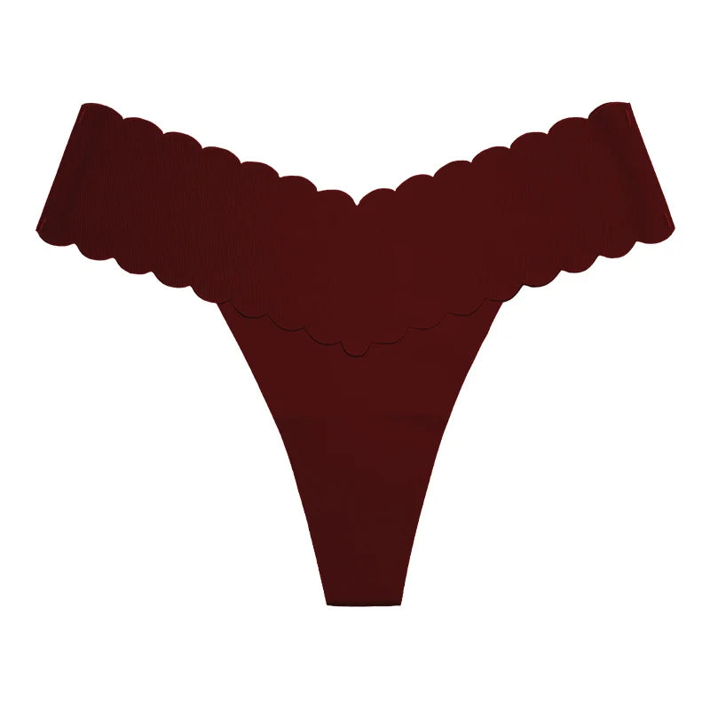 Ice Silk Women Panties Seamless Sexy G String Thong Underwear T Back Sports Yoga Girls Briefs Underpants Plus Size S-XL