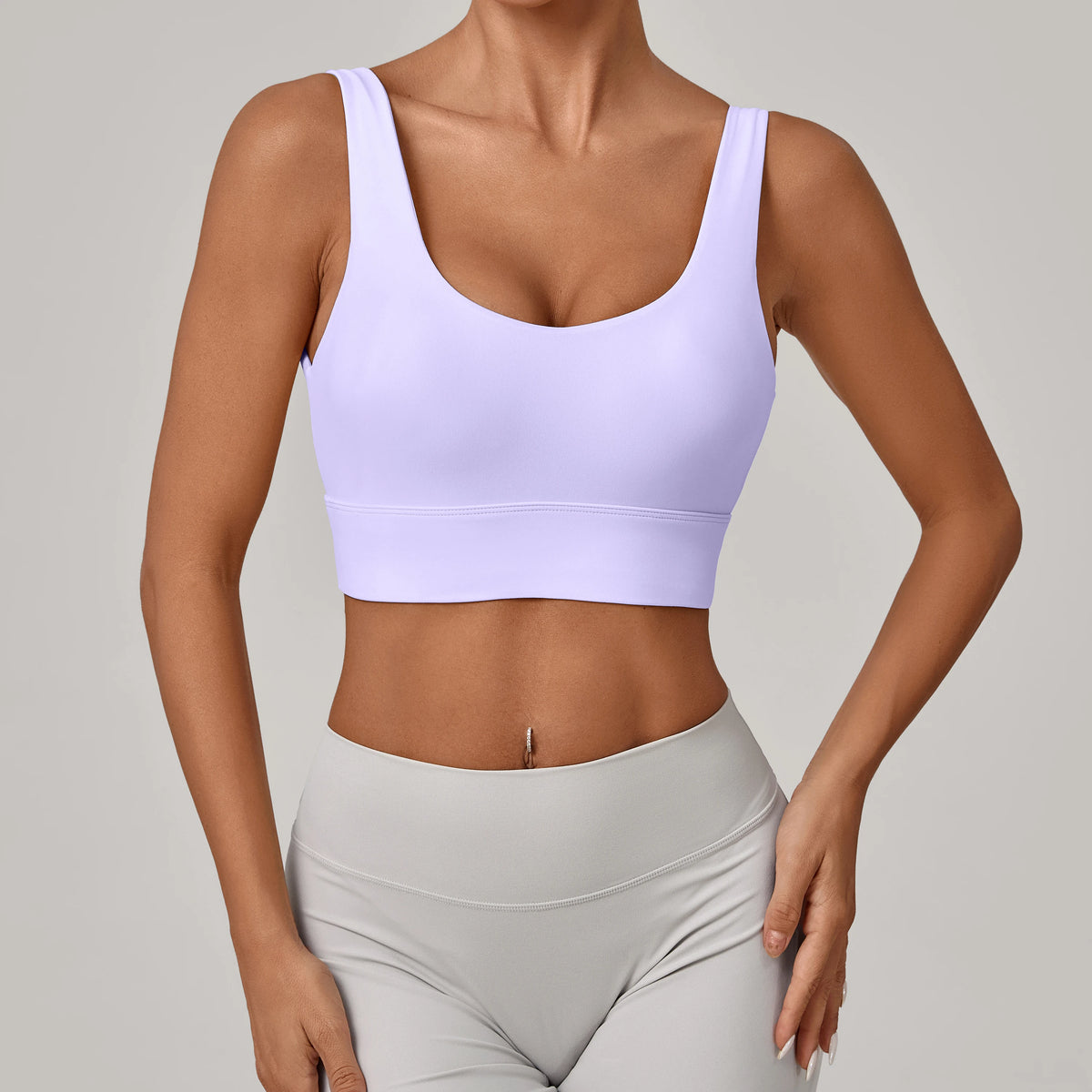 Running Sports Bra Women High Support Open Back Yoga Breathable Slim Fit Fitness Pilates Tank Top With Removable Pads