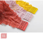 Women Floral Lace Tube Top Wireless Bra Sexy Lingerie Strapless Bralette Solid Color Crop Top Female Padded Bandeau Padded Bra