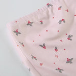Summer Two-piece Pajamas Set for Women SleepwearFloral Lace Pink Sleeveless Camisoles and Slim Shorts Loungewear