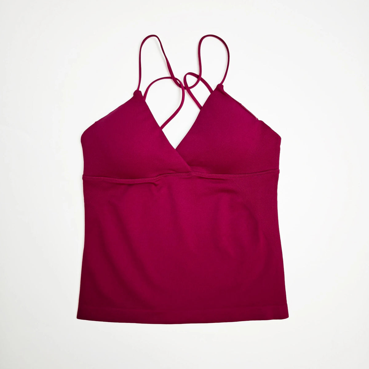 NCLAGEN Vision Twist Front Longline Top Gym Yoga Tops Women Quick Dry Thin Strap High Elastic Workout Vest Push-up Fitness Tank