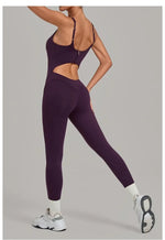Women's Seamless Yoga Jumpsuits Sports Gym Fitness Backless Sleeveless Hip-lifting Pants One-piece Training Workout Bodysuits
