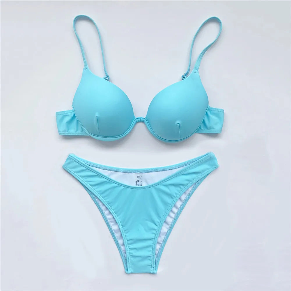 Red Push Up 3 Bikini Set Women 2026 Swimwear Mesh Cover Up High Cut Sexy Swimsuit Female Bathing Suit Bathers Swim Bikinis Mujer