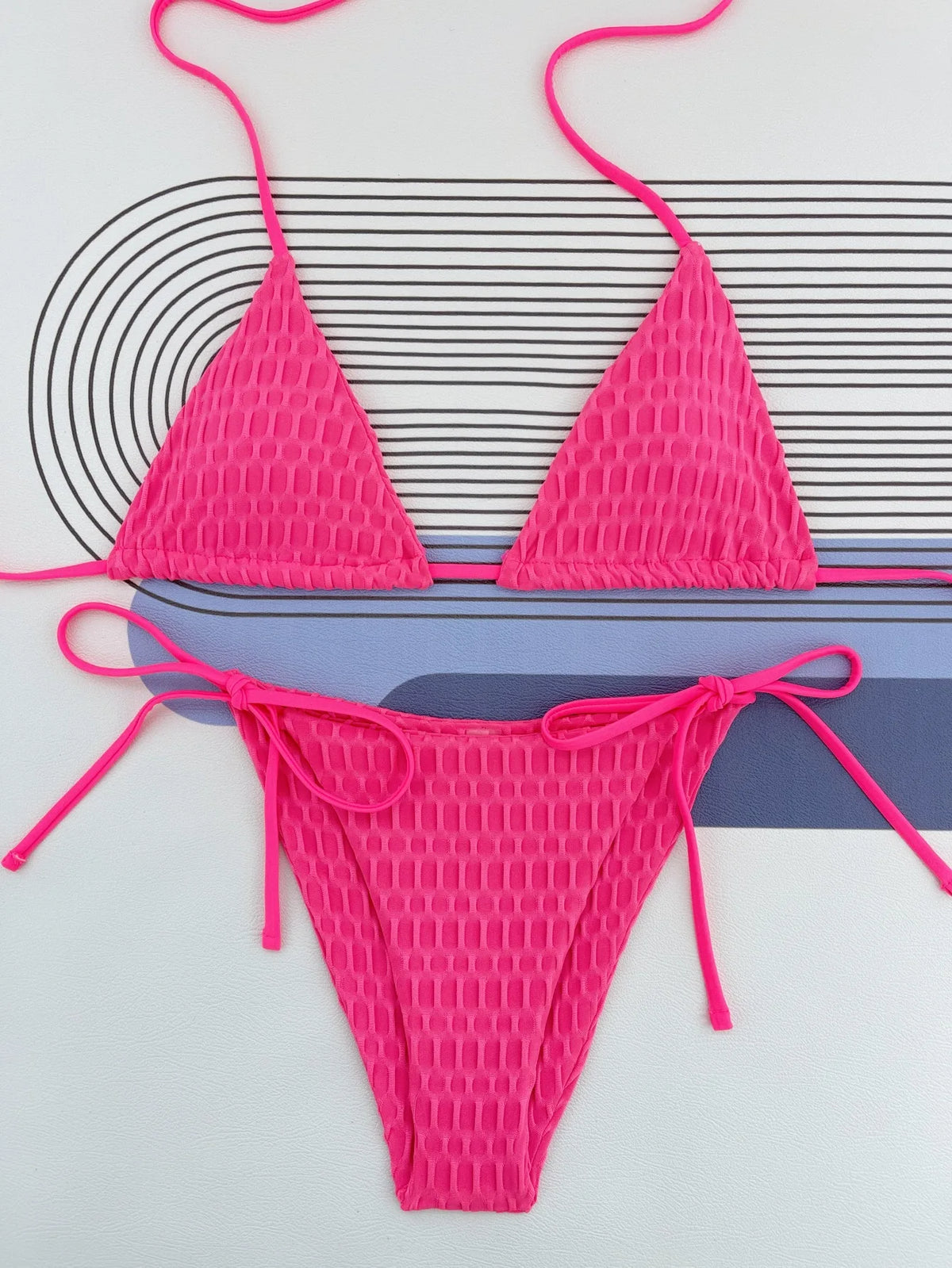 DEKA Solid Brazlian Micro Bikini Set Women Tie Side G-String Thong Swimsuit Female High Waist Bandage Swimwear Bathing Suit