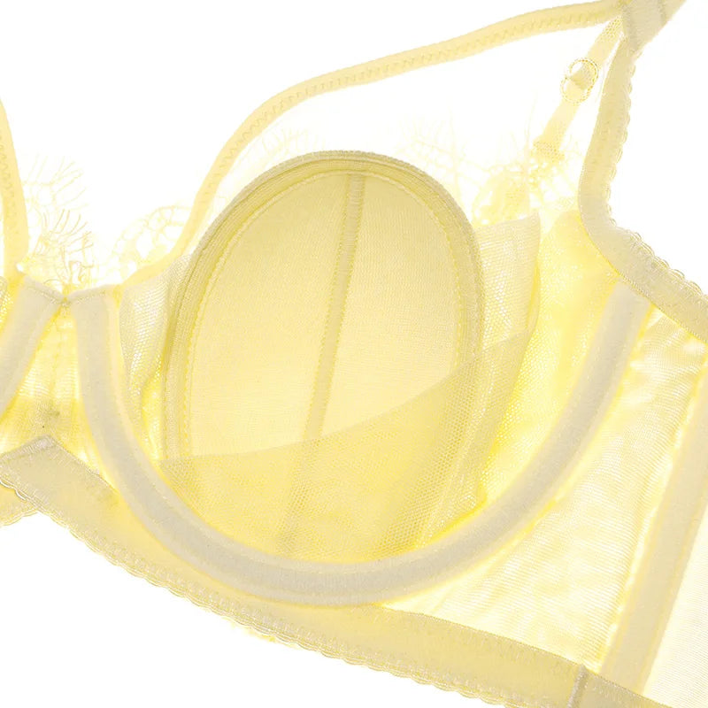 Lace Plus Size Bras Women Elegant Anti Sagging Top Up Unlined Bra Breast Collection Deep Cup Sexy Push Up Lingerie Underwear