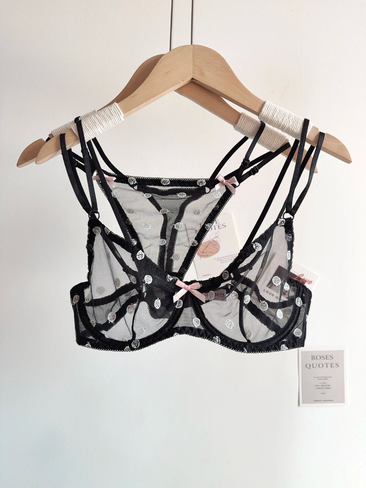 Affordable French Lace Lingerie Set | Sexy Mesh Push Up Bra for Big Bust, Ultra Thin Slimming Anti Sag Women's Bra Set MOYISU AB