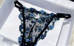 French Floral Bra Set Women | Sweet Sexy Sheer Mesh Lace, Transparent Underwear Set | Practical & Feminine MOYISU Sexy Panty Set