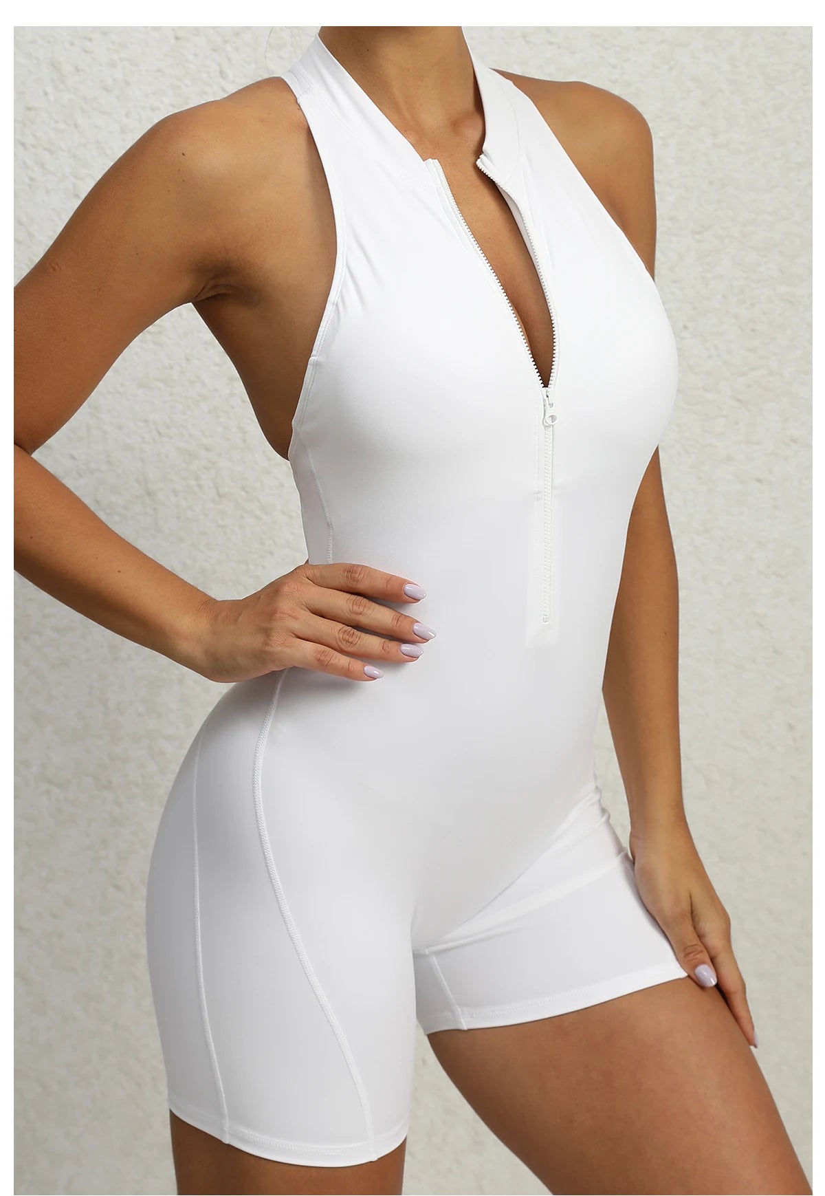 Women Yoga V Backless Jumpsuit Workout Bodysuit Sleeveless Gym Bodycon Sportswear Fitness Yoga Suit One Piece Outfit
