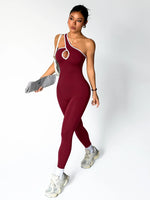 Women Seamless Yoga Jumpsuit Workout Bodysuit Tummy Control Butt-Lifting Gym Clothes Sleek Sportswear Striped Athletic Outfit