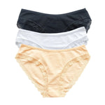 3Pcs/Set Women Lace Briefs Female Underpants Solid Color Pantys M-XL Soft Underwear Sexy Lingerie Intimates Cotton Panties