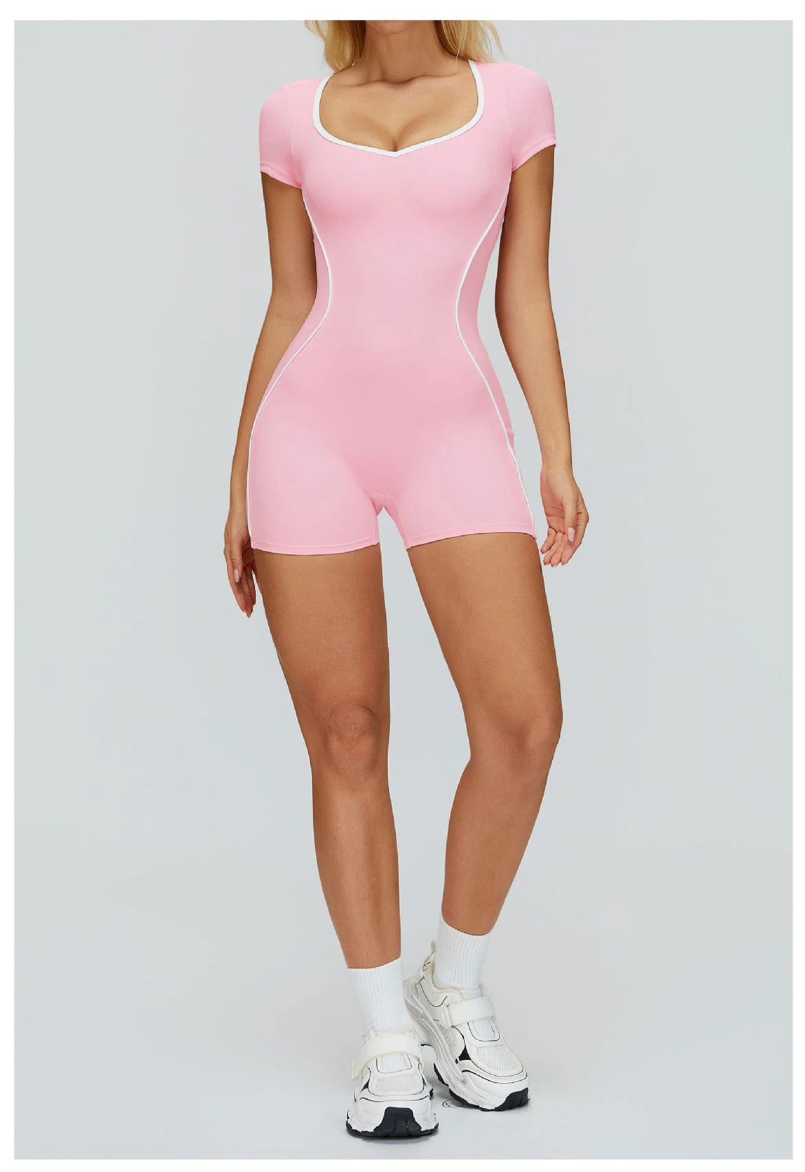 Yoga Set Women's Tracksuit Yoga Overalls One-Piece Sportswear Women's Short Sleeves Gym Workout Clothes Fitness Stretch Bodysuit