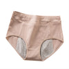 Women's High Waist Cotton Menstrual Panties Breathable Leak-Proof Culottes Safety Hygiene Briefs for Menstrual Comfort