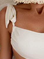 Sexy One Shoulder Swimwear Women Hollow Out White Black Backless One Piece Swimsuit 2025 Beach Bathing Suit Holiday Monokini