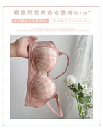 Summer Lace Half Cup Bra Small Bust Beachwear Gathering Light Support Pure Bralette Ultra Thin Wirefree Set AU MOYISU S-XL-32-38