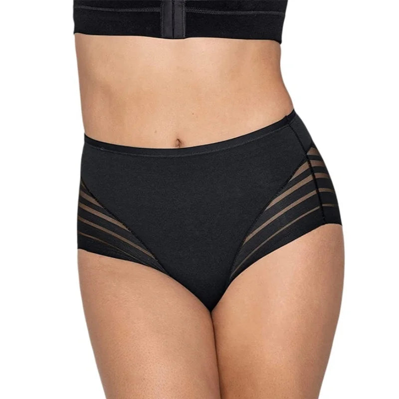 High Rise Briefs Women Seamless Panties High Elastic Panties Tummy Control Shapewear Glossy Underwear Sexy Lingerie M-3XL