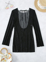 Bikini Beach Outfits Sexy Elegant Long Sleeve Mesh Solid White Dresses and Tunics for Women Cover-Up Swimwear Summer Dress