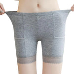 Women Safety Pants Seamless Lace Anti-exposure High Waist Quick Dry Mini Skirt Inner Shorts Yoga Shorts Underpants