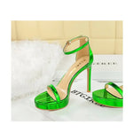 Women's High Heels Thin Heel Waterproof Platform Sandals Fashionable for Skirts New Model Shoes for Shows Summer Collection