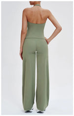 Wide-leg Pants Women Bell-bottoms High Waist Yoga Pants Workout Gym Leggings Naked Feel Pilates Running Cycling Sports Trousers