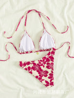 Micro Bikini 2026 Push Up Women Swimsuits Sexy Swimwear Brazilian Bikini Set Biquini Print Swimsuit Summer Brown Beachwear