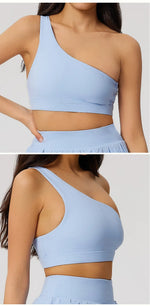 Women's Beautiful Back Gym Sports Underwear Women Shockproof Sport Bra Women Oblique Shoulder Straps Running Fitness Yoga Bra