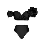 Floral 2Pcs Sexy Swimsuit 2026 Bandeau Biquini Women Bikini Push UpSwimwear Female Swim Suits Cover Up Bathingsuit Beachwear
