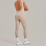 Women's Seamless Yoga Jumpsuits Fitness Sports Hip-lifting Beauty Back Sleeveless One-Piece Training Workout Running Bodysuits